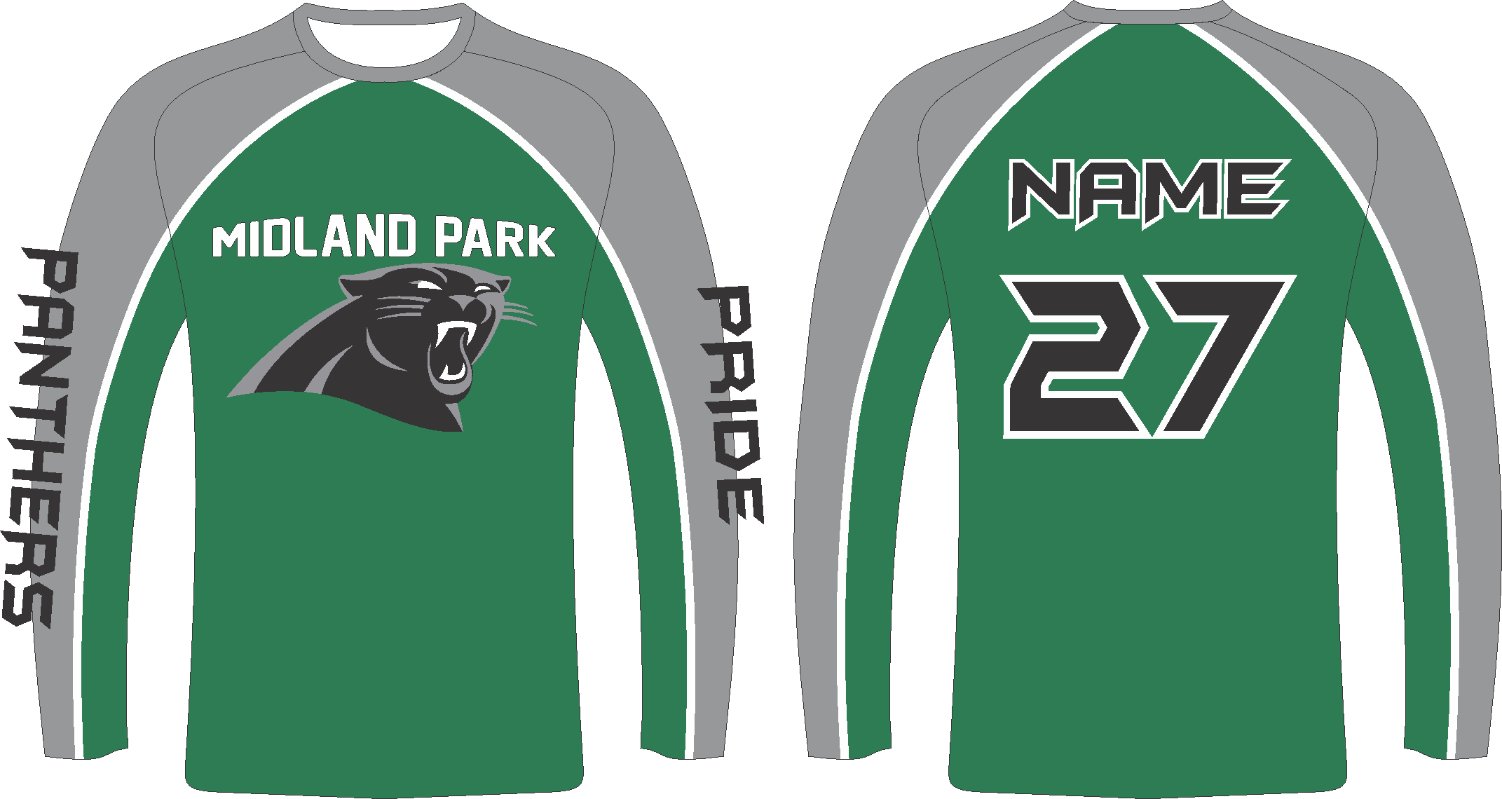 Midland Park Custom Sublimated LS Shooter Shirt